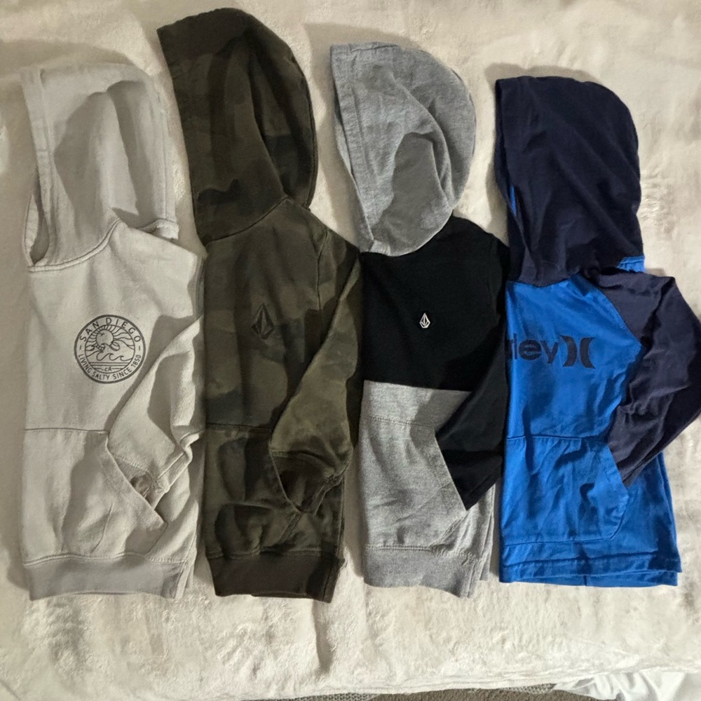 LOT of Four BOYS YR. Size 6 HOODIES!